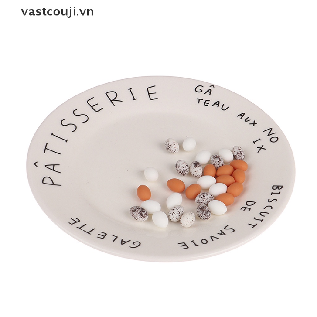 Set 10 Trứng Mô Hình VASTJI Trang Trí Nhà Búp Bê