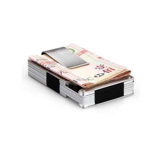 HGL♪Quality Mens Pocket Stainless Steel Money Clip Credit Card Holder Slim Wallet US