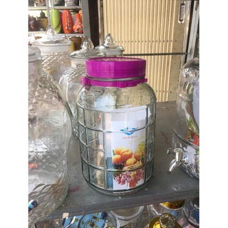 Bình Ngâm Rượu Thủy Tinh 5 Lít Quai Xách - Có Van và Không van