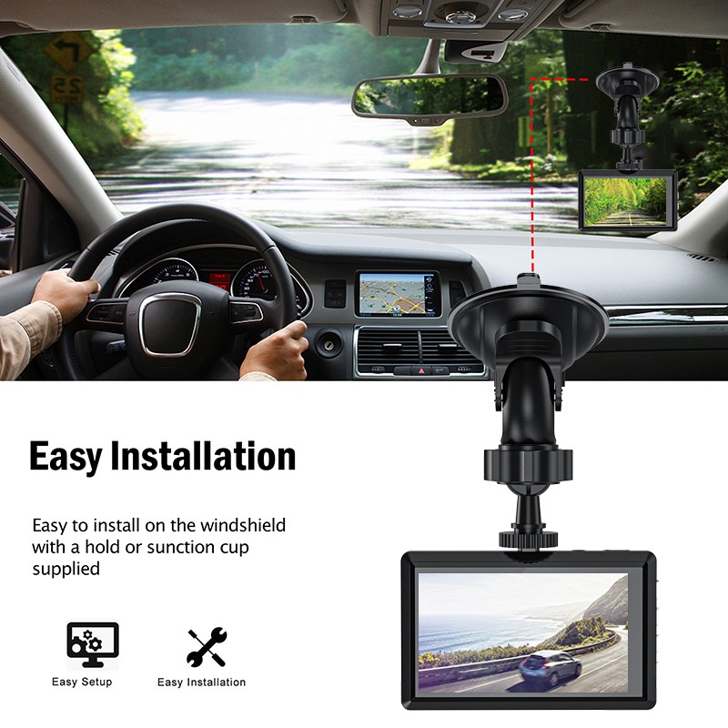 Camera Hành Trình 3 Inch 1080p 1080p Cho Xe Hơi | BigBuy360 - bigbuy360.vn