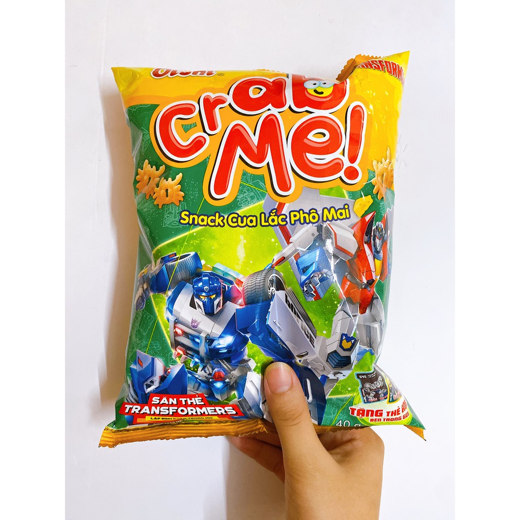 Bánh Snack  Cua lắc phô mai Oishi 32g, đồ ăn vặt