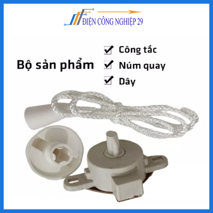 Công tắc 3 số quạt treo tường thay thế hầu hết các loại quạt treo tường dùng công tắc giật dây