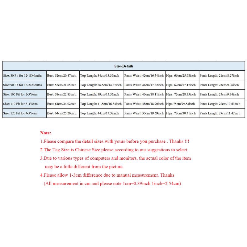 Mary☆oulder T-Shirt + Shorts Pants Outfits for 1-5Y