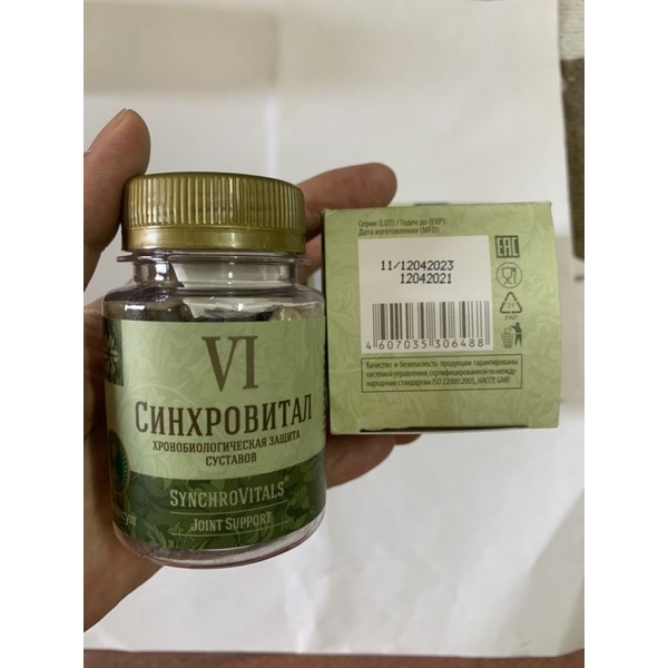 SIBERIAN WELLNESS HÀNG NGA Viên giảm thoái hóa khớp Synchrovitals VI Siberi