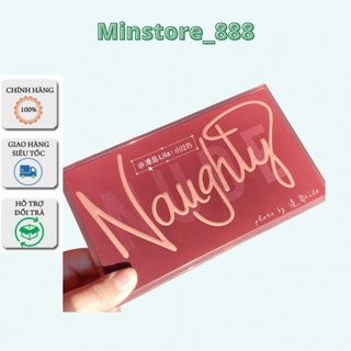 Bảng Mắt 18 Ô  Naughty Tông Màu Nâu Cam Vàng Nhũ Minstore_888