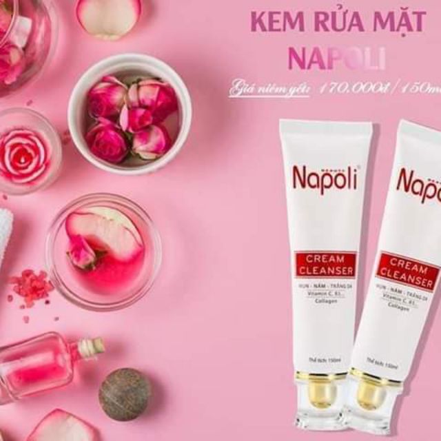 CREAM CLEANSER NAPOLI Kem Rửa Mặt 🍓Chính Hãng 🍓 Sữa Rửa Mặt Napoli - Hải Âu Việt
