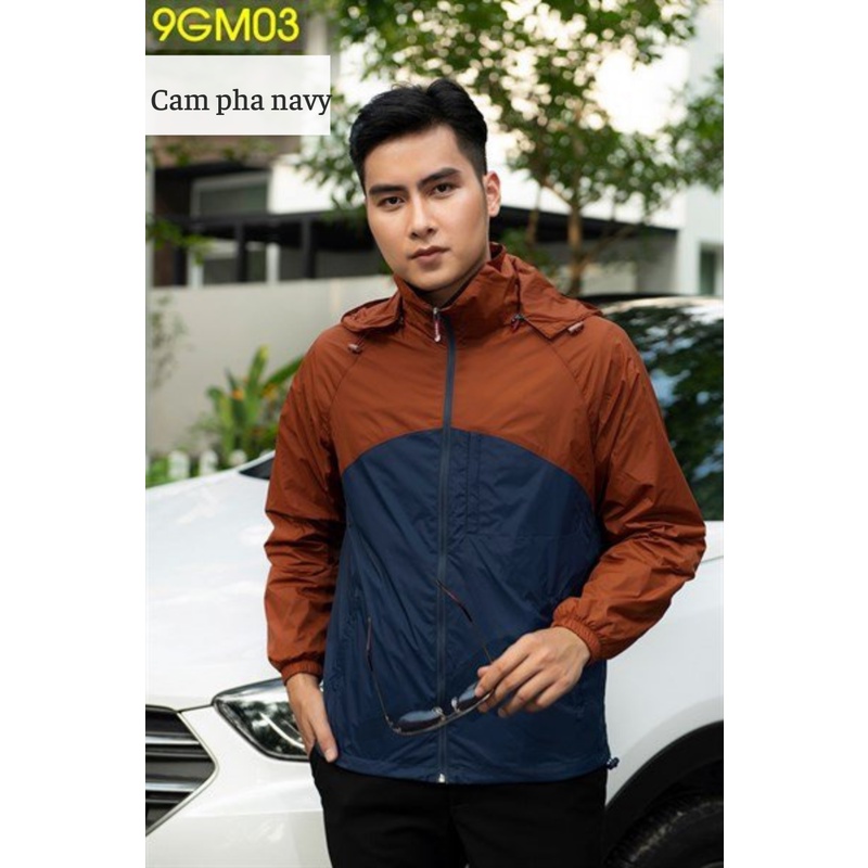 Áo Gió Nam 2 Lớp 𝐂𝐀𝐑𝐃𝐈𝐍𝐀 𝑺𝒂̀𝒊 𝑮𝒐̀𝒏 Chất Liệu Gió Trơn Lót Lưới Cao Cấp Cản Gió Cản Bụi Chống Nắng Gọn Nhẹ Mã 9GM