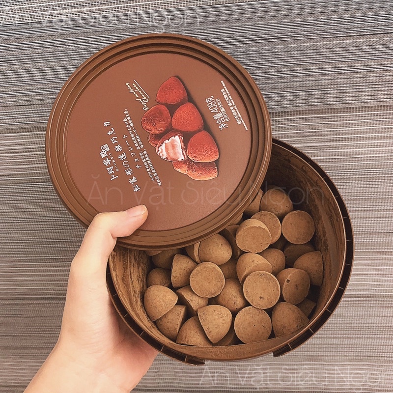 XÔ SOCOLA TƯƠI NAMA 408g Xô 80 Viên Hương Vị Nhật