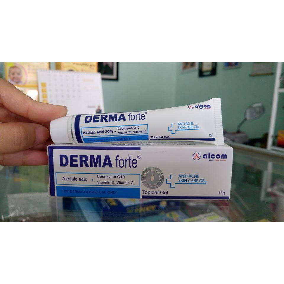 Gel Mờ Thâm Mụn Giảm Viêm Gamma Chemicals Derma Forte 15g