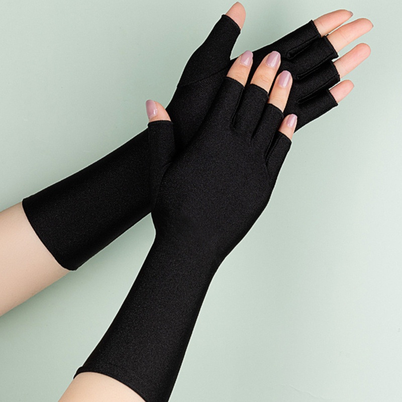 Đôi Găng Tay Len Hở Ngón Màu Sắc Thời Trang Cho Nữ