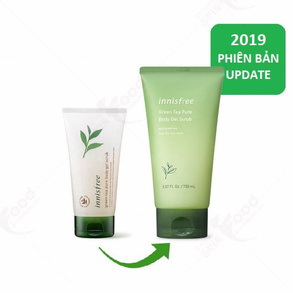 Tẩy da chết toàn thân Innisfree Green Tea Pure Body Gel Scrub 150ml