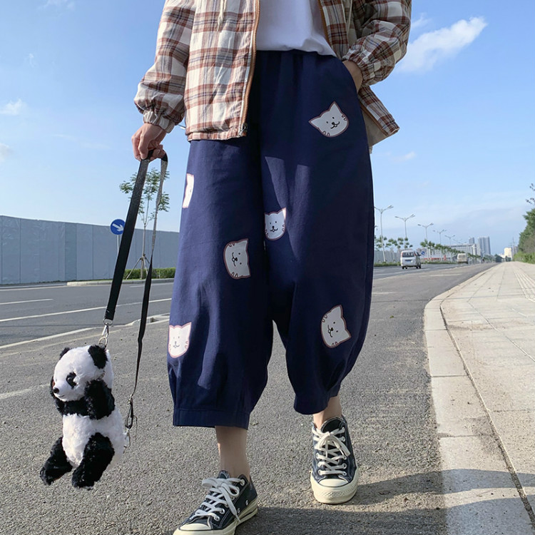 Quần Dài Dáng Rộng In Hoạt Hình Dễ Thương Thời Trang Cho Nữ | BigBuy360 - bigbuy360.vn