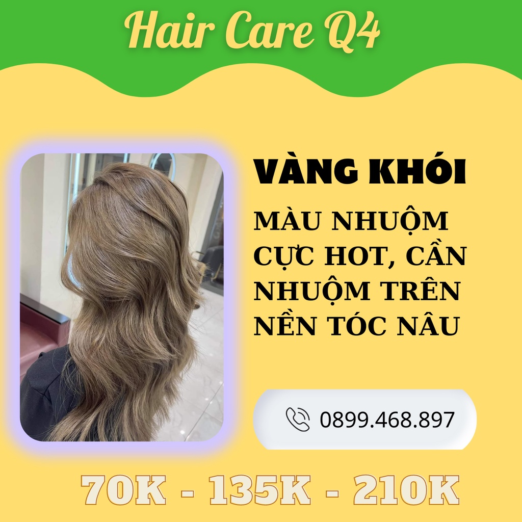 Màu nâu vàng ánh khói tặng kèm oxi