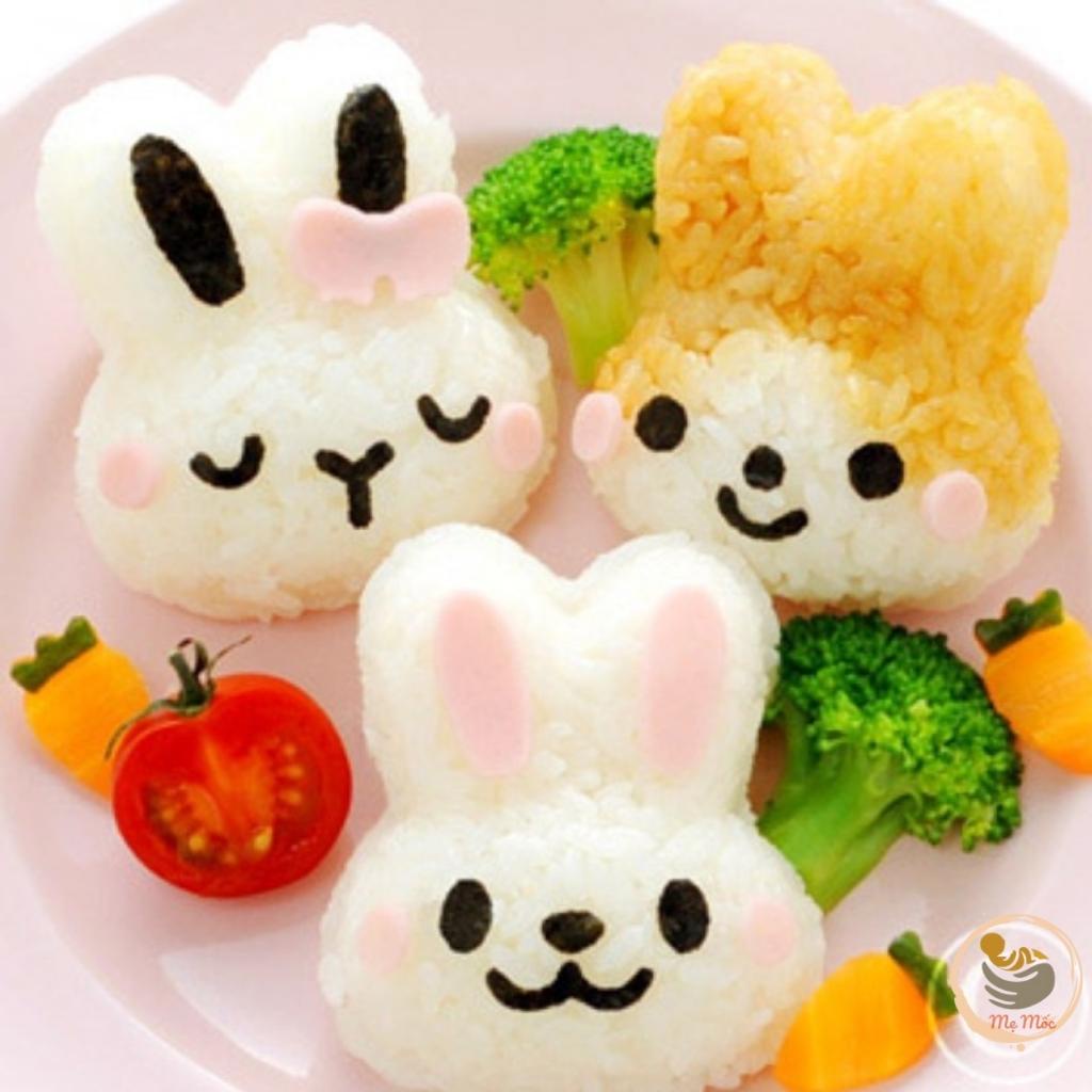 Set 6 Khuôn Cơm Nắm Onigiri Nhiều Hình Dễ Thương, Đồ Dùng Dặm Cho Bé Shop Mẹ Mốc
