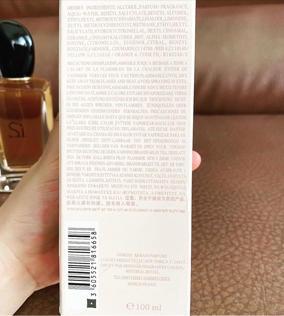 Nước hoa sì edp 100ml vàng