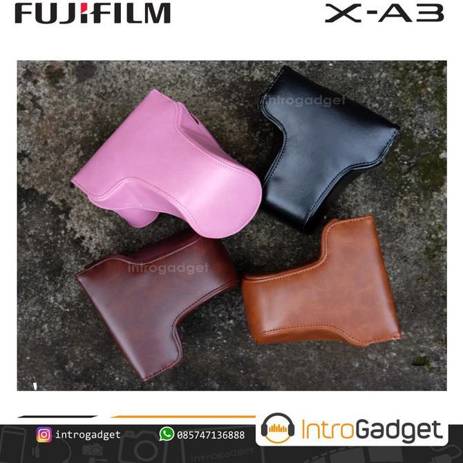 Bao Da Màu Hồng Nhạt Cho Máy Ảnh Fuji Xa3 Xa10 Fujifilm