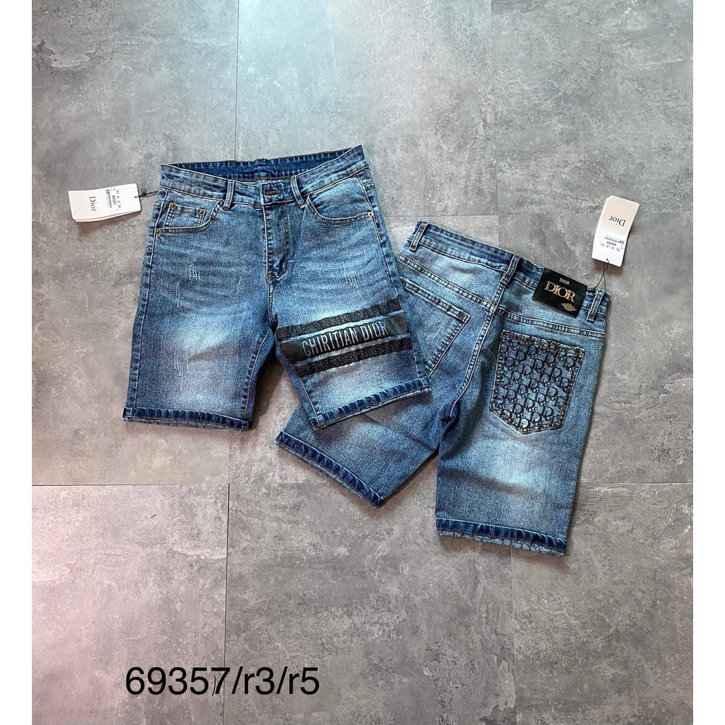 Quần bò ngố Nam Dior, LV siêu HOT 2022, quần jean đùi nam, quần short bò tại Tranganh Store