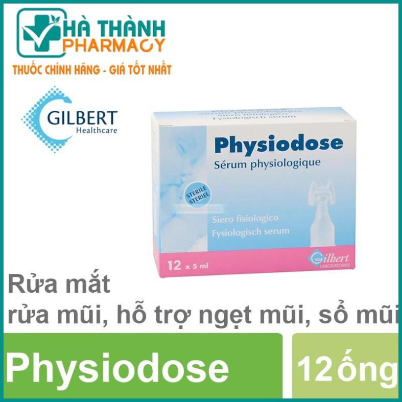 Physiodose - Nước muối sinh lý của Pháp (Hộp 12 ống)