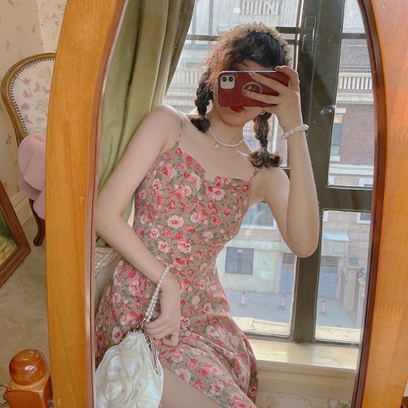 VÁY HAI DÂY HOA NHÍ