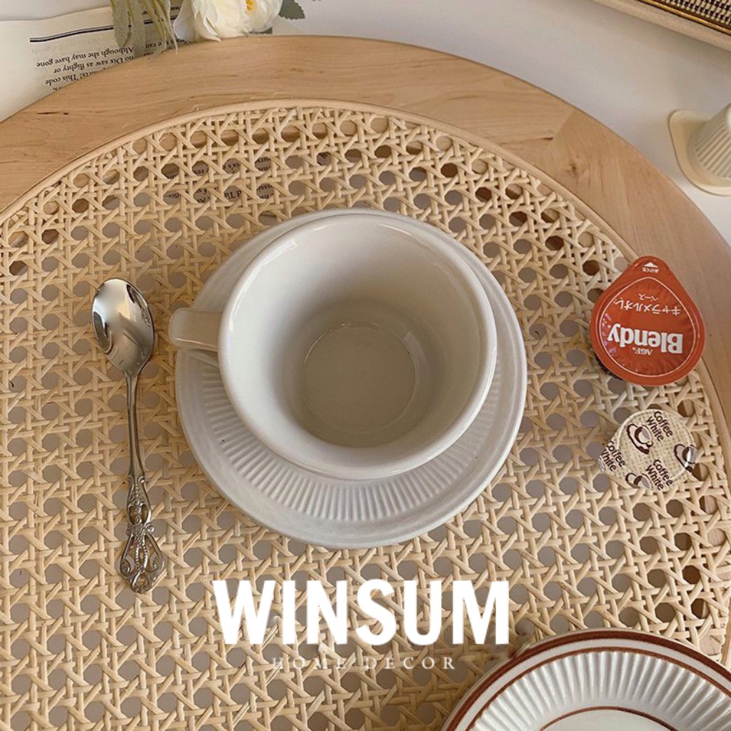 Bộ tách đĩa uống trà, cà phê phong cách Hàn Quốc - winsum.decor