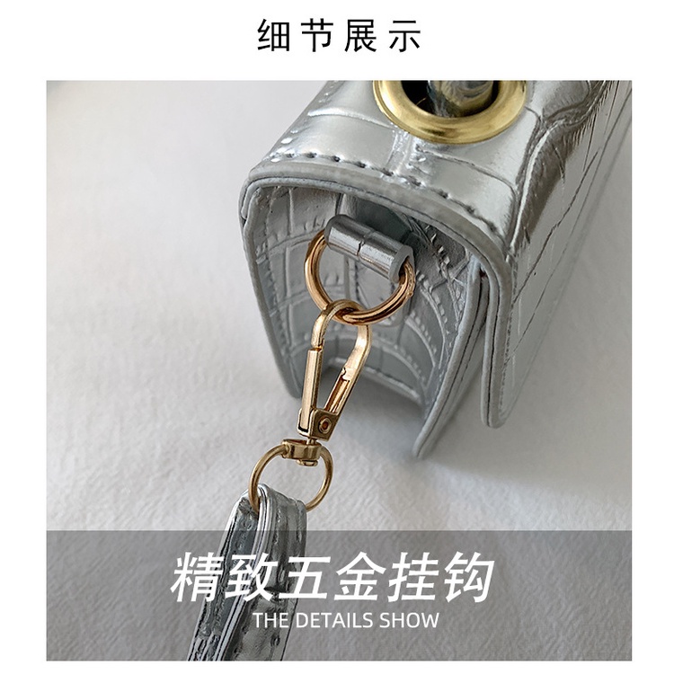 Túi Đeo JASMIN NOIR Chéo Giả Da Cá Sấu Thời Trang Nữ