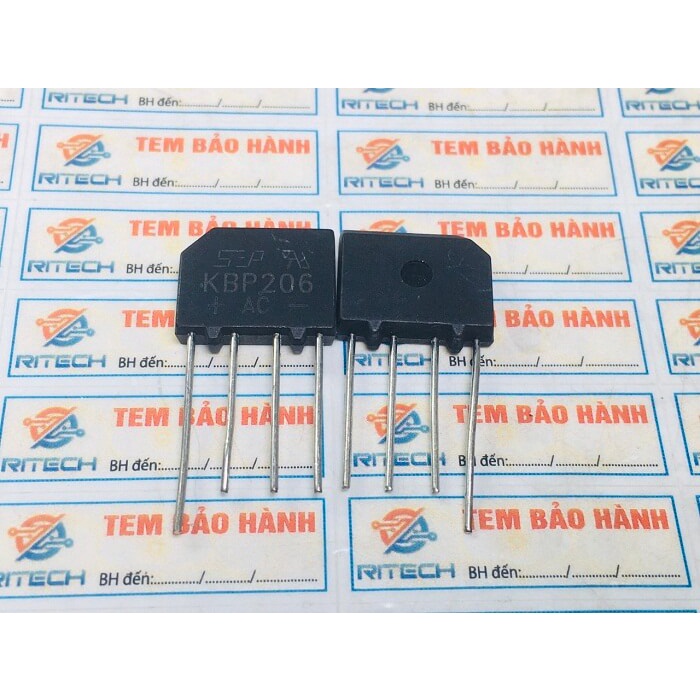 Combo 15 chiếc Diode Cầu KBP206 2A 600V vuông