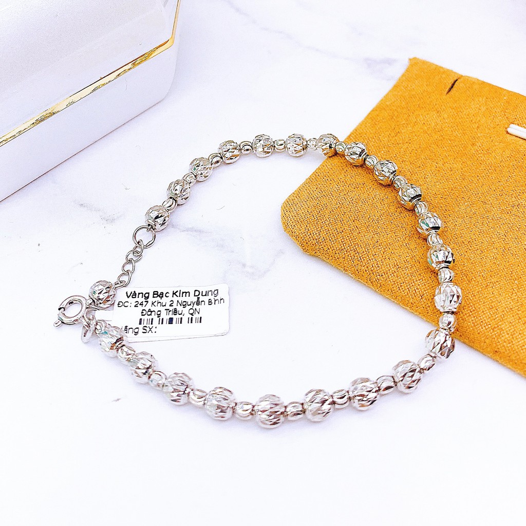 Lắc bi hot trend phay sáng bạc xi kim cao cấp