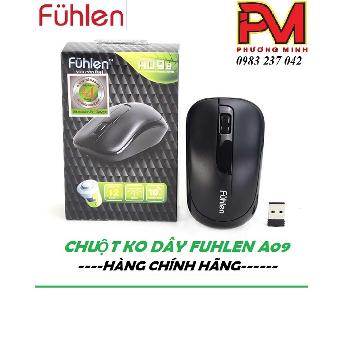Chuột Fuhlen không dây A06 G hồng Pink cute, A09 Đen / Hồng pastel, nhanh nhạy, độ bền cao - Hàng chính hãng cao cấp