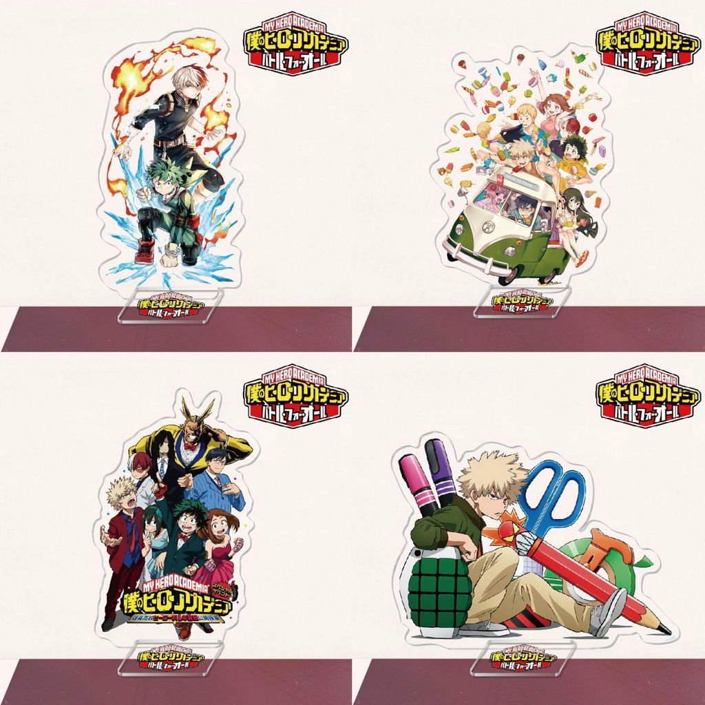 Mô hình Standee BOKU NO HERO ACADEMIA Học Viện Anh Hùng mica acrylic anime chibi