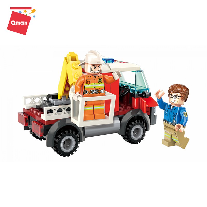 Bộ đồ chơi xếp hình QMAN 2802 - Xe báo động