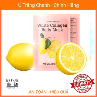 [giá sỉ] Ủ Trắng Chanh White Collagen Body Mask (hộp 3 gói) chính hãng