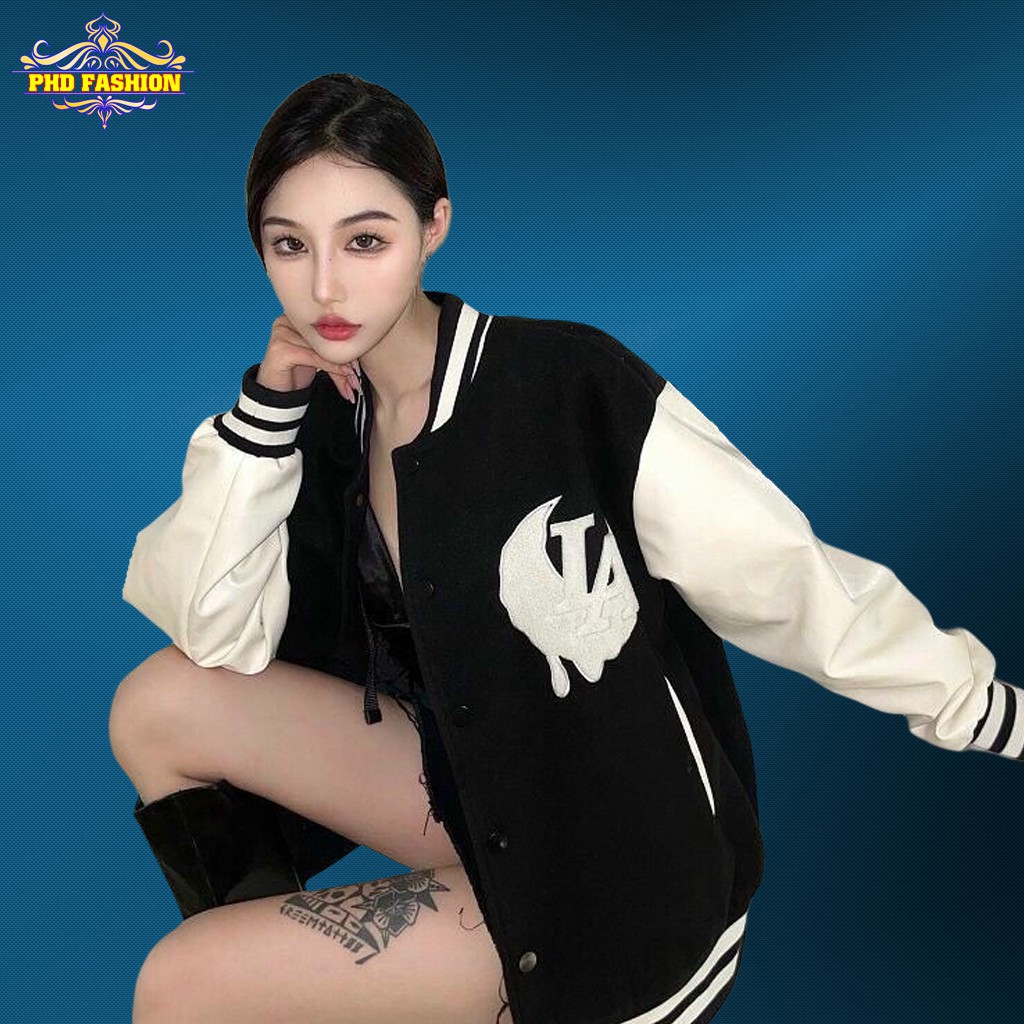 Áo bomber unisex vải dù 2 lớp không bong tróc chất vải mịn giữ ấm tốt (màu đen), cam kết video kèm ảnh thật Phd1 | BigBuy360 - bigbuy360.vn