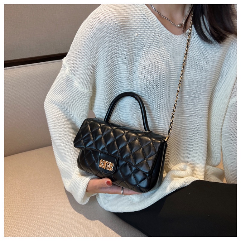 Túi Đeo Chéo Hình Vuông Nhỏ Thêu Họa Tiết Hình Thoi Đơn Giản Thời Trang Mùa Thu 2022 Gylb1666