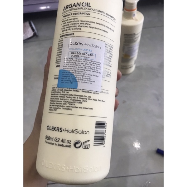 Cặp Dầu gội Xả Olexrs Cao Cấp Kích Thích Mọc Tóc ,Siêu Mềm Mượt