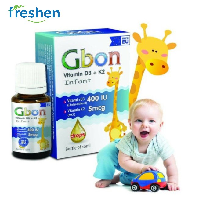 GBON vitamin d3&amp;K2 giúp hấp thu canxi và giúp bé ngủ ngon