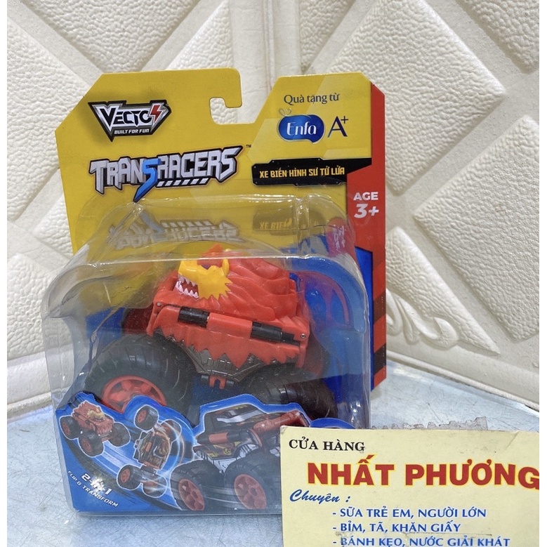 ĐỒ CHƠI XE BIÉN HÌNH SƯ TỬ LỬA- QUÀ TẶNG SỮA ENFA