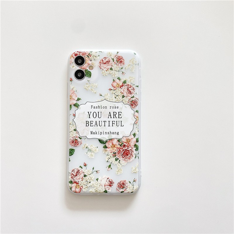 Flower Case Oppo A33 2020 A54 A53 2020 Reno4 A92 A52 A72 A5 A9 2020 A12 A5S A7 A3S A12E A31 A1K A37 F9 F9pro Soft TPU Phone Cover | BigBuy360 - bigbuy360.vn