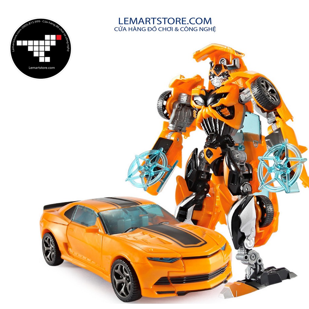 RÔ BỐT TRANSFOMRER Bumblebee -NGƯỜI MÁY BIẾN HÌNH  - Có thể xoay lắp biến đổi qua lại 2 hình dạng