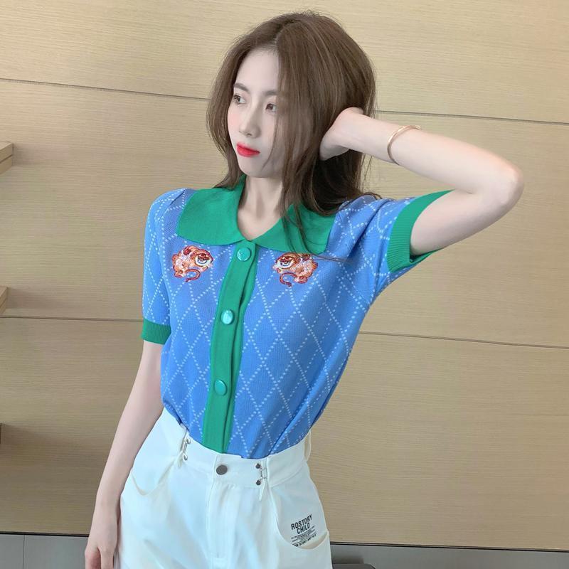 Áo Cardigan Tay Ngắn Dáng Ôm Thêu Họa Tiết Kim Cương Thời Trang Cho Nữ