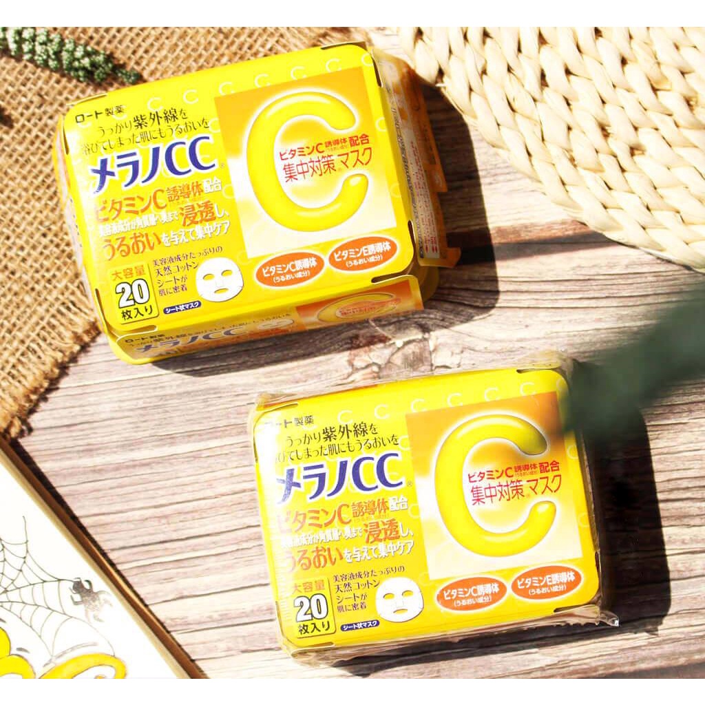 Mặt nạ Rohto Melano CC Whitening [COCOLUX]