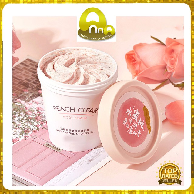 [100% SÁNG MỊN DA] Kem Tẩy Da Chết Peach Clear Body Scrub 200ML, Trị Mụn, Dưỡng Ẩm, Làm Đẹp Da Cam Kết Chất Lượng -Anna | BigBuy360 - bigbuy360.vn
