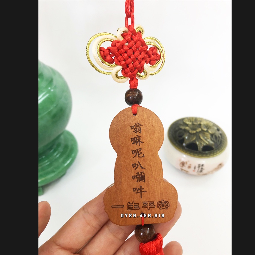 Dây Treo Tượng Phật Quan Âm Trên Xe Ô Tô Bằng Gỗ Giá Rẻ