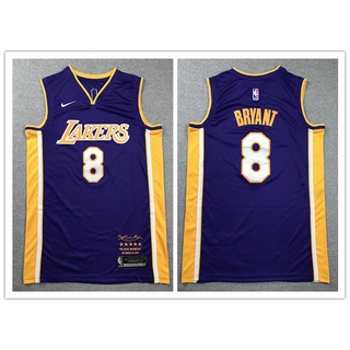 Áo bóng rổ nba jersey los angeles lakers 8 10 kiểu dáng trẻ trung năng động # quả bóng rổ phiên bản màu tím phong cách kobe bryant 2023