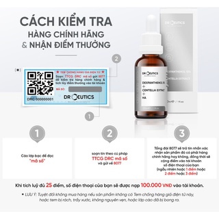 Serum B5 DrCeutics Basic Hydration 5% giúp cấp ẩm, phục hồi da cho làm da dầu