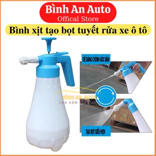 Bình xịt tạo bọt tuyết rửa xe ô tô, xe máy cầm tay 1.8l tiện dụng