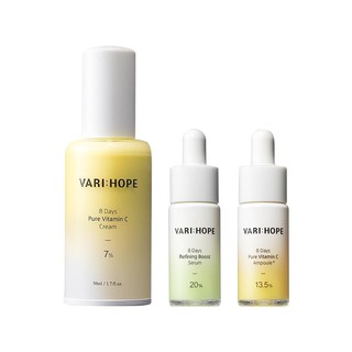 Bộ 3 dưỡng trắng cải thiện mụn và thâm mụn vượt trội của VariHope (Serum AHA+Serum C+Cream)