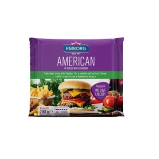 Phô mai, Phomai cheddar kiểu Mỹ hiệu Emborg 200g