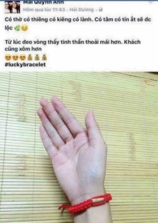 [hàng có sẵn] vòng dây đỏ tài lộc thái lan