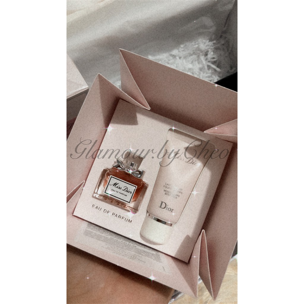 Set quà tặng nước hoa và dưỡng thể Dior Blooming Bouquet mini