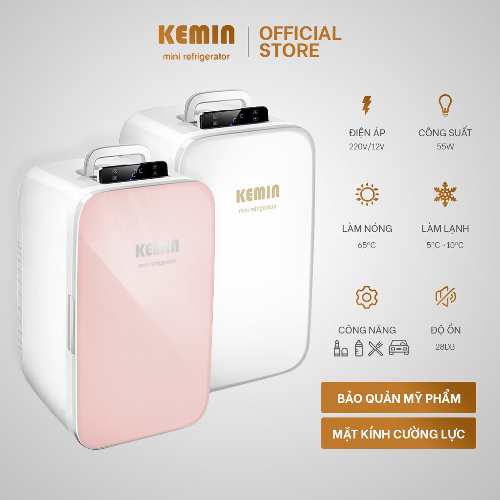 [Mã BMBAU300 giảm 7% tối đa 300K đơn 499K] Tủ lạnh mini KEMIN 25L chính hãng chỉnh nhiệt